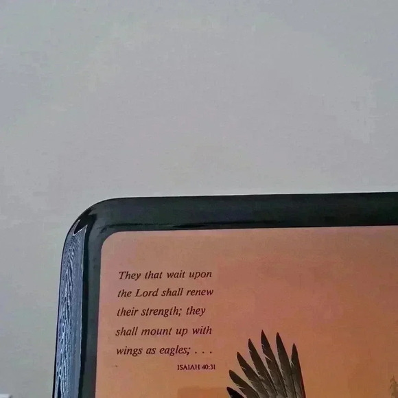 Frame EAGLE GLOSSY WOOD WITH ISAIAH 40:31 SCRIPTURE BY KIRKWOOD DECOR - Picture 4 of 5